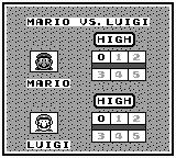 Tetris Game Boy link cable mode with Mario and Luigi