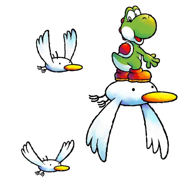 Goonie Yoshi (Riding a Goonie)