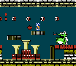 Wart boss fight Super Mario Bros 2