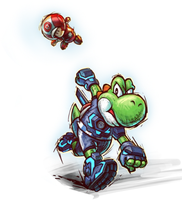 Yoshi & Toad box art
