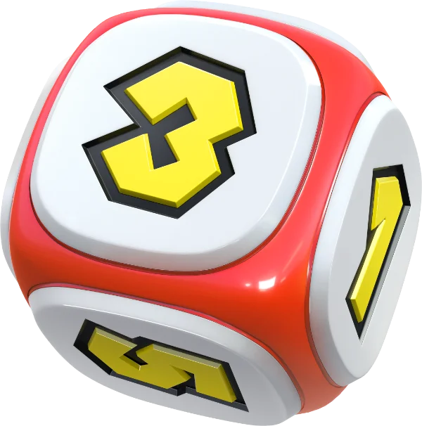 Mario with dice