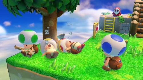 Captain Toad and the Toad Brigade in Treasure Tracker