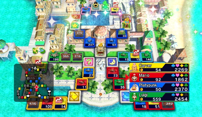 Delfino Plaza board overview