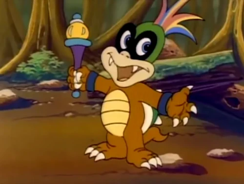 Hop Koopa in the SMB3 cartoon