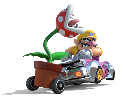 Wario in Mario Kart 8