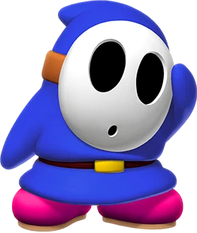 Blue Shy Guy in Mario Kart Tour