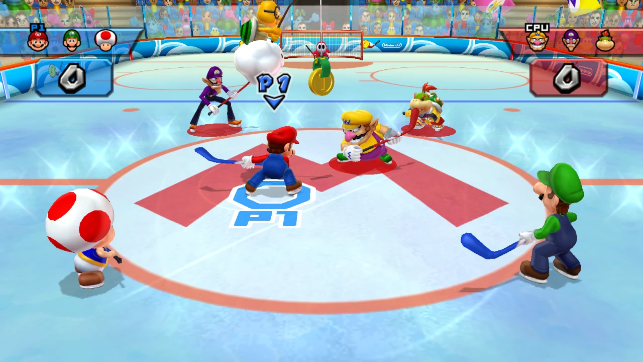 Hockey gameplay