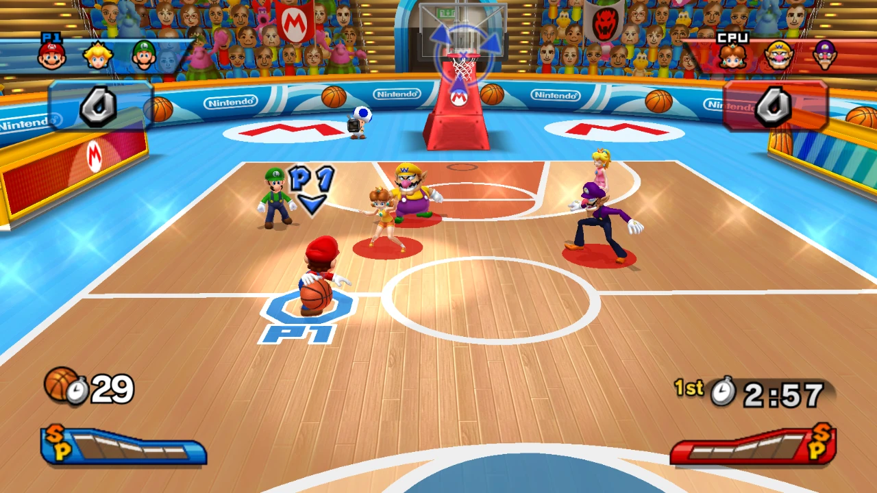 Basketball gameplay