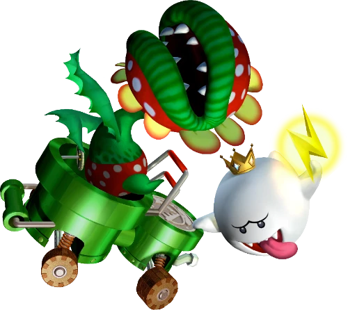 Petey Piranha and King Boo in Mario Kart Double Dash