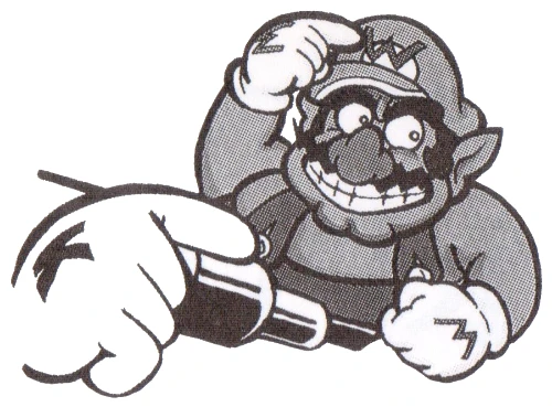 Wario as he appears in Super Mario Land 2 Game Boy
