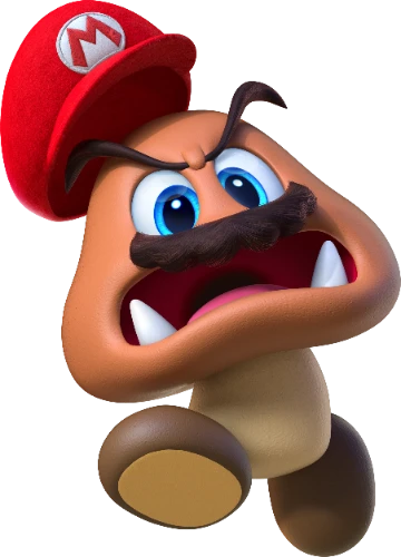 Captured Goomba in Super Mario Odyssey