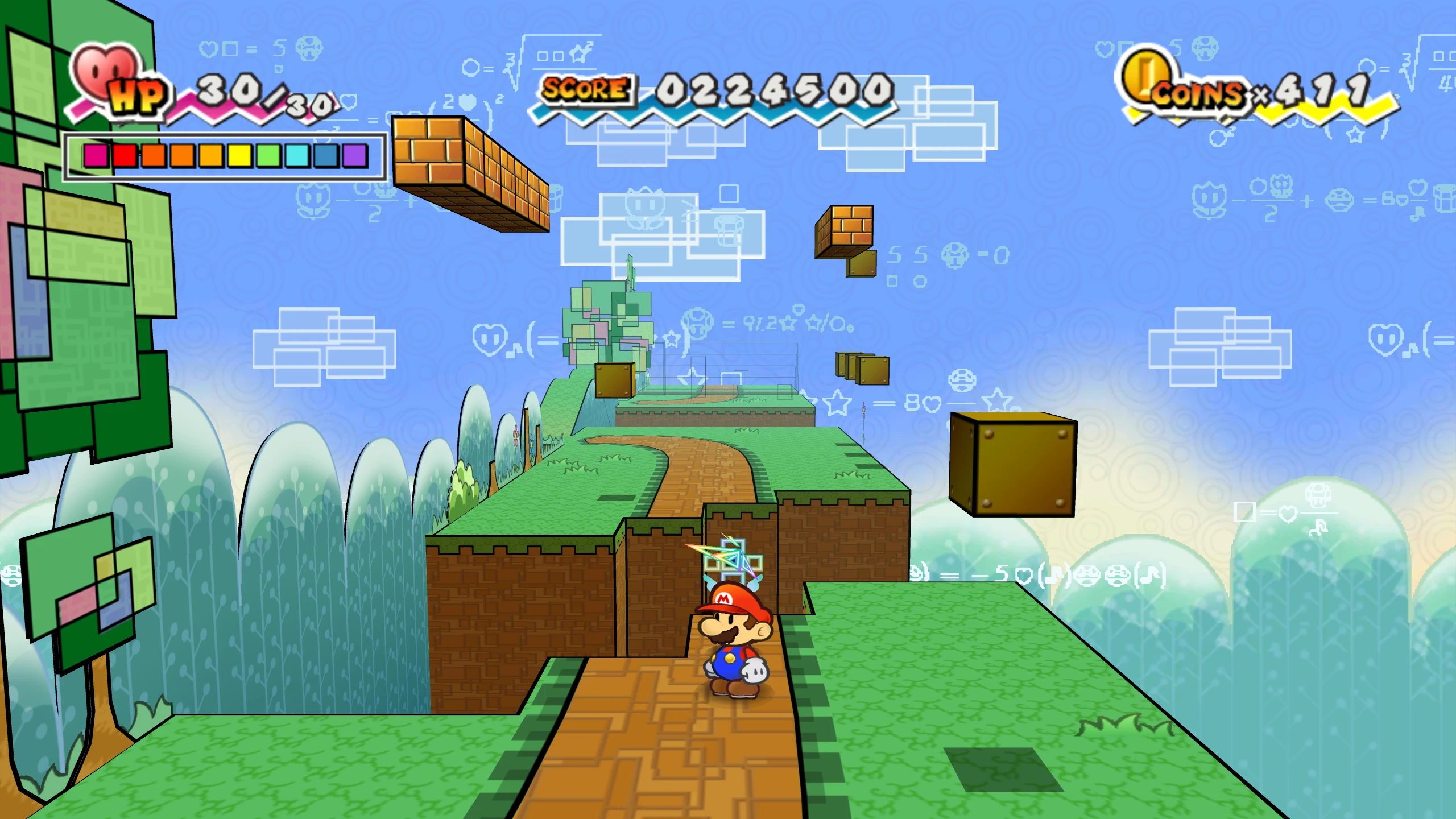 Super Paper Mario 3D perspective