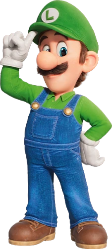 Luigi in the Super Mario Bros Movie 2023