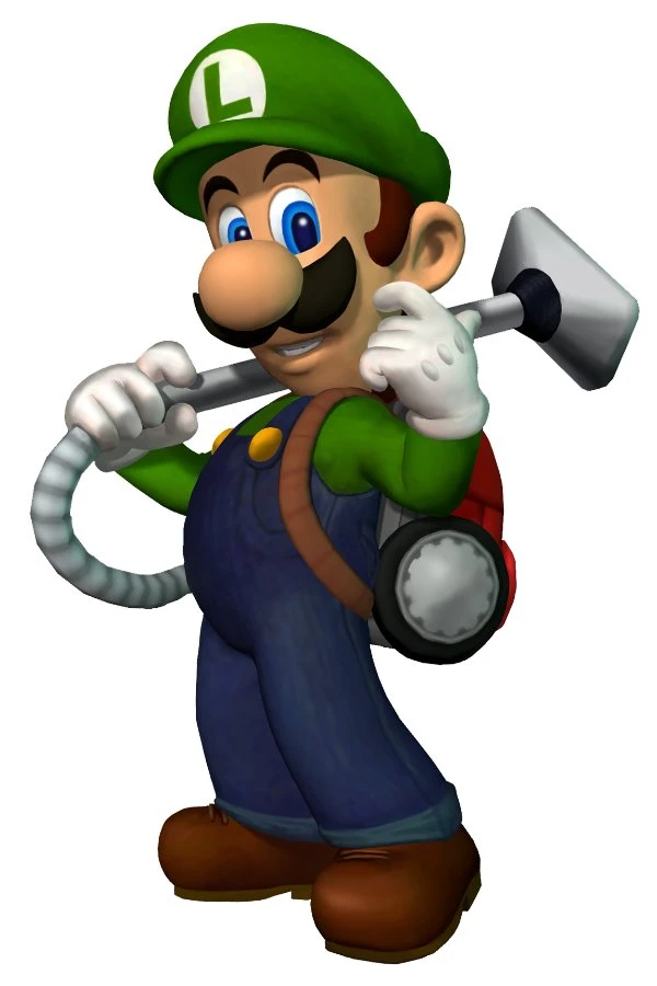 Luigi with the Poltergust 3000