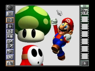 The Parapara Manga mode in Mario Artist: Paint Studio