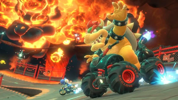 Bowser screenshot from Mario Kart World