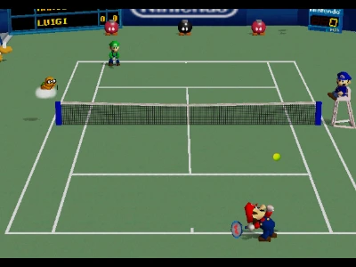 Hard Court in Mario Tennis 64