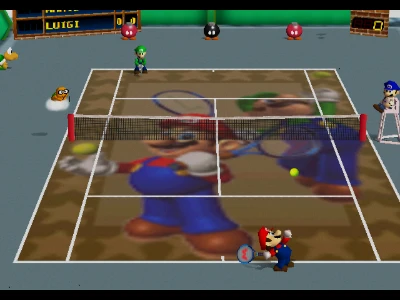 Mario Bros. Court in Mario Tennis 64