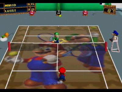 Lob in Mario Tennis 64