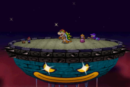 Kammy Koopa activates the Power Platform as the final battle begins