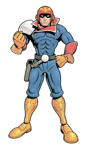 Captain Falcon artwork from Super Smash Bros.