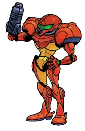 Samus artwork from Super Smash Bros.