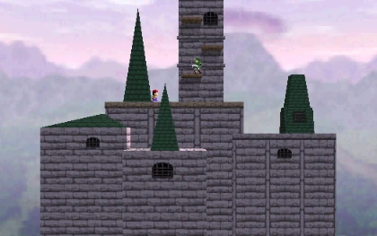 Hyrule Castle stage from Super Smash Bros.
