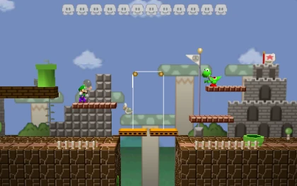 Mushroom Kingdom stage from Super Smash Bros.