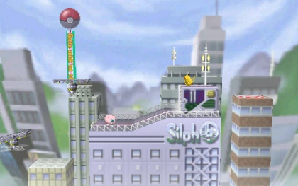 Saffron City stage from Super Smash Bros.