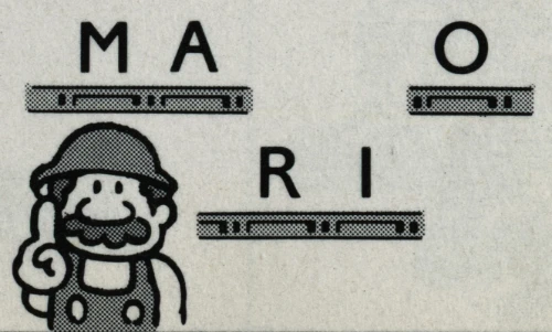 Mario\u2019s letters in Wrecking Crew