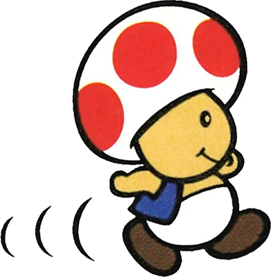 Toad official artwork from Wario's Woods