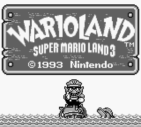 Wario Land: Super Mario Land 3 title screen